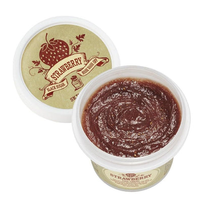 SKINFOOD - Black Sugar Strawberry Mask Wash Off 100g (MASCARILLA ENJUAGABLE DE AUCAR ORGANICA Y FRESA)