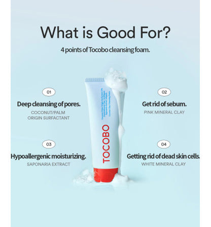 TOCOBO Coconut Clay Cleansing Foam 150ml (ESPUMA LIMPIADOR DE COCO)
