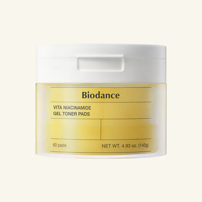 BIODANCE - Vita Niacinamide Gel Toner Pad (60und) (ALMOHADILLA DE TONICO CON NIACINAMIDA)