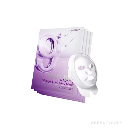 Numbuzin - (1 UNIDAD) No.9 NAD Bio Lifting Full Cover Facial Mask (+GWP) (MASCARILLA REAFIRMANTE, ROSTRO Y MENTON)